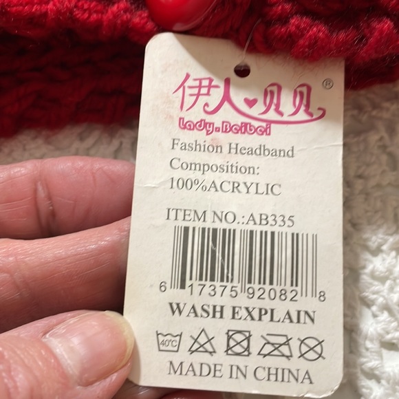 Bedazzled rose 🌹 accent headband NWT - Picture 5 of 5